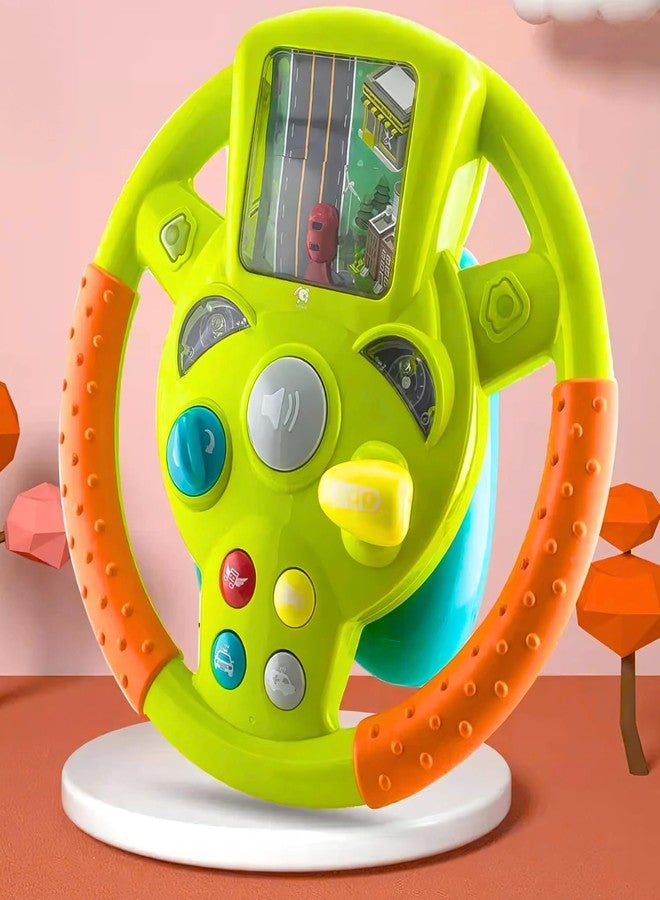 Space Enterprises Steering Wheel Toy for Kids Simulation Driving Car Toy with Light & Sound Mode Experience The Fun of Driving Car Toys - Automatic Steering Wheel - Image 1